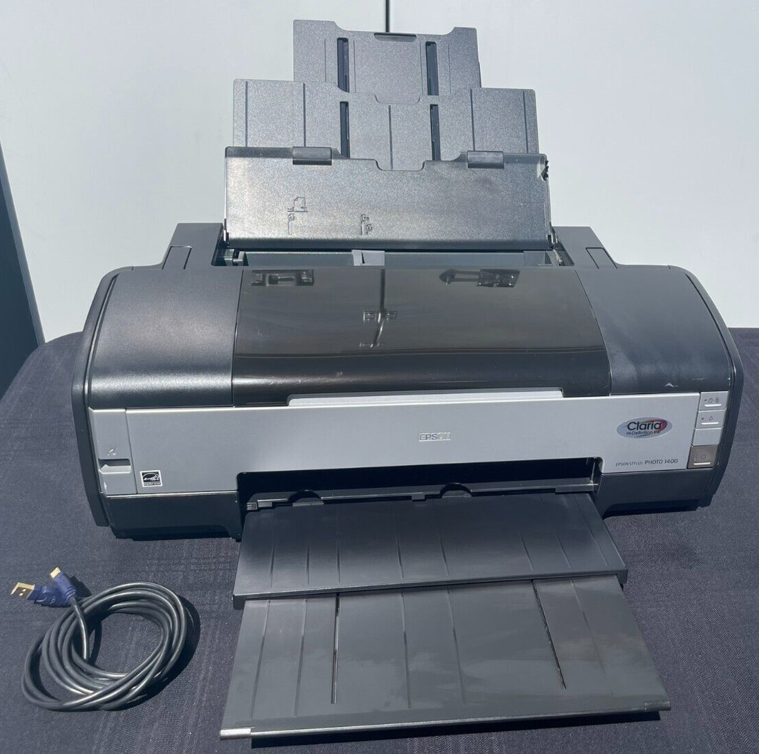 Epson Stylus Photo 1400 Wide-Format Color Inkjet Printer  Works Read Description
