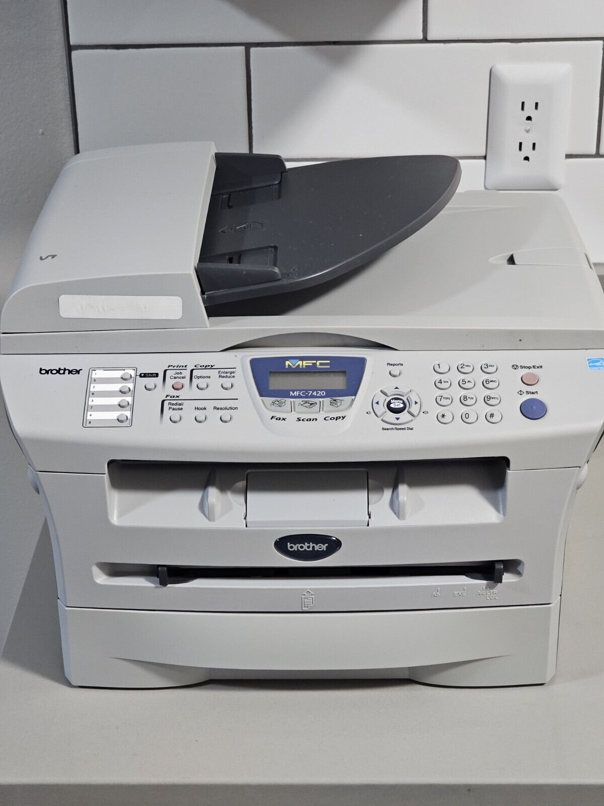 Brother MFC-7420 All-In-One Laser B&W Printer A1 FULLY TESTED Page Count 5414