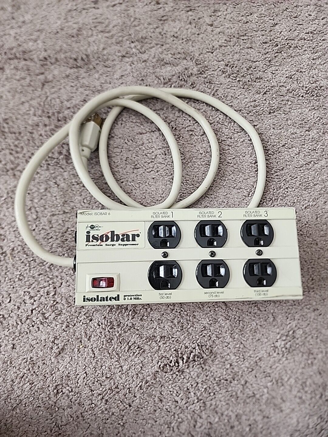 Tripp Lite Isobar 6 Outlet 120V Surge Suppressor Tested all 6 Plugs, Working