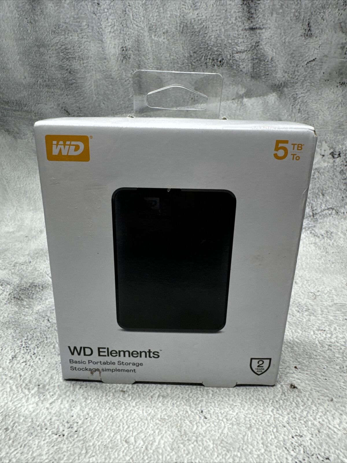 Western Digital Elements (WDBU6Y0050BBK-WESN) 5TB External HD -FACTORY SEALED. 3