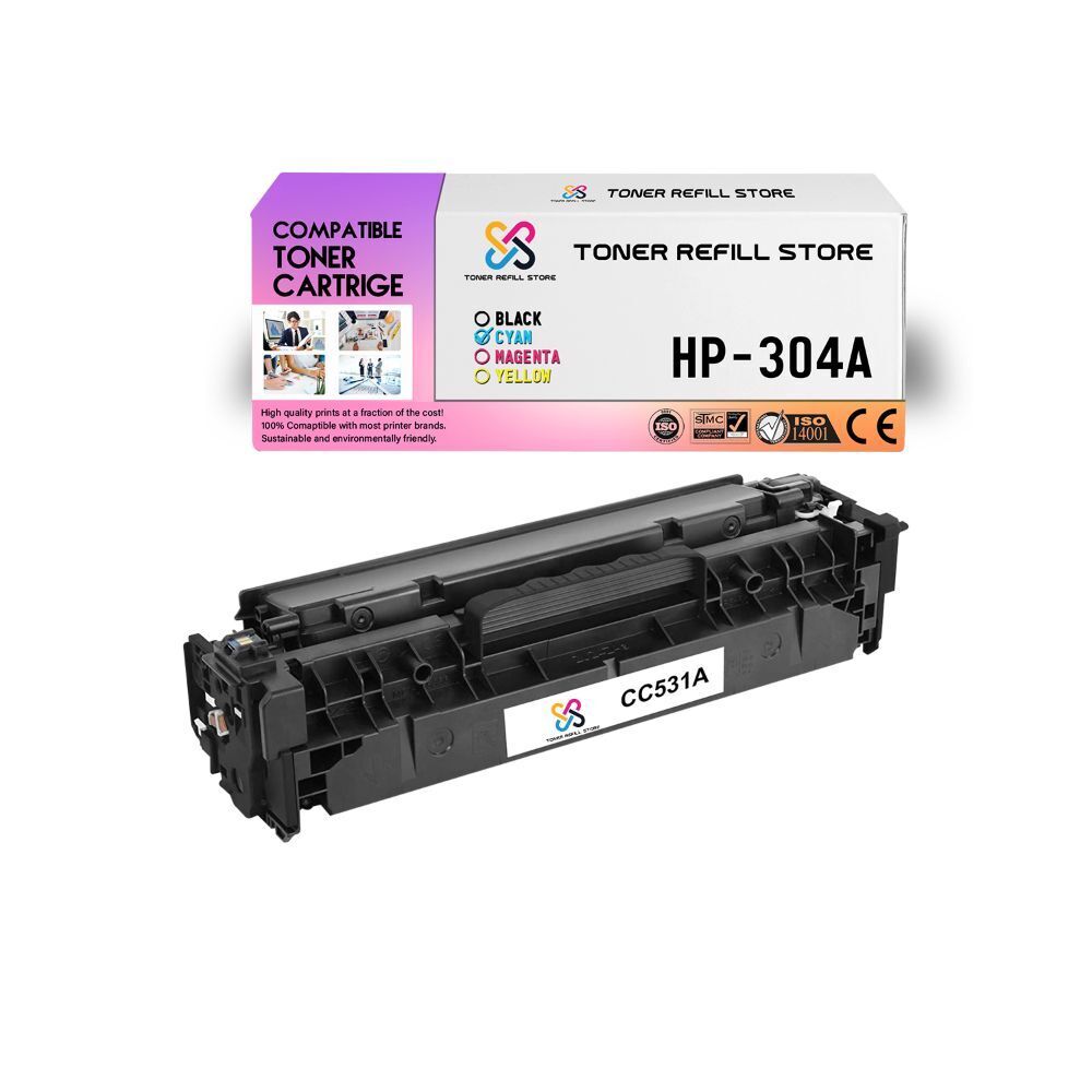 TRS 304A CC531A Cyan Compatible for HP LaserJet CP2025 CP2025n Toner Cartridge