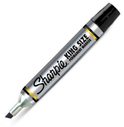 Sharpie King Size Black Chisel Tip Permanent Marker 1 pk