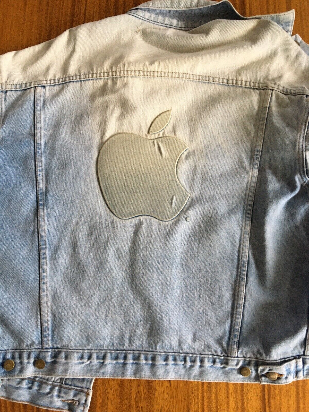 Rare Vintage Apple Computer Denim Jacket Macintosh Promo.LARGE