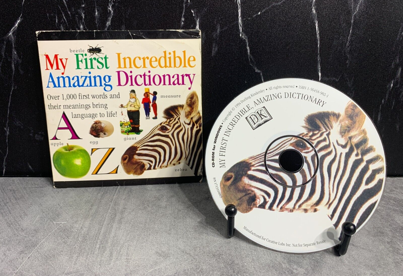 My First Incredible Amazing Dictionary (Vintage PC CD-ROM, 1994)