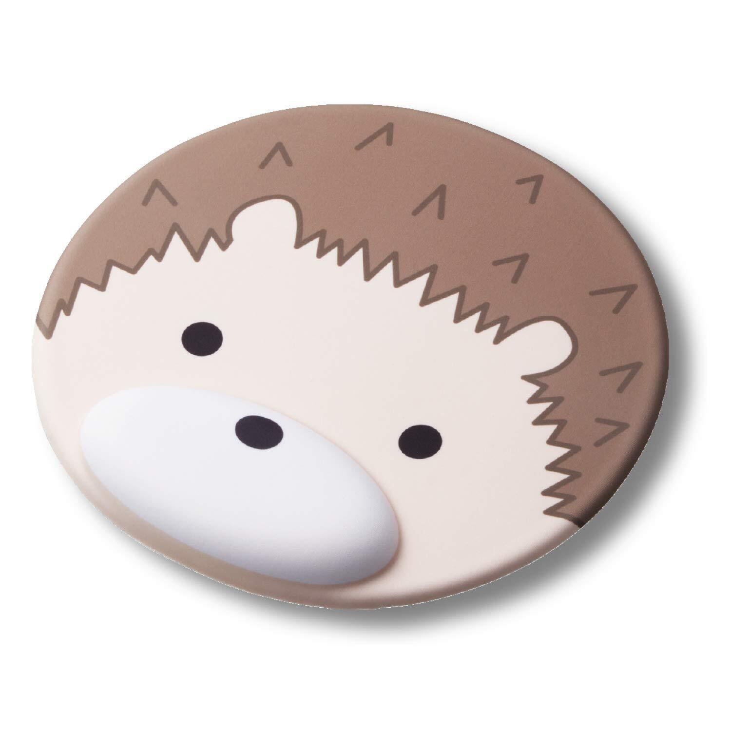Elecom Mouse Pad Wrist Rest Animal Animal Face Makes Your Desk Cute Hedgehog MP-