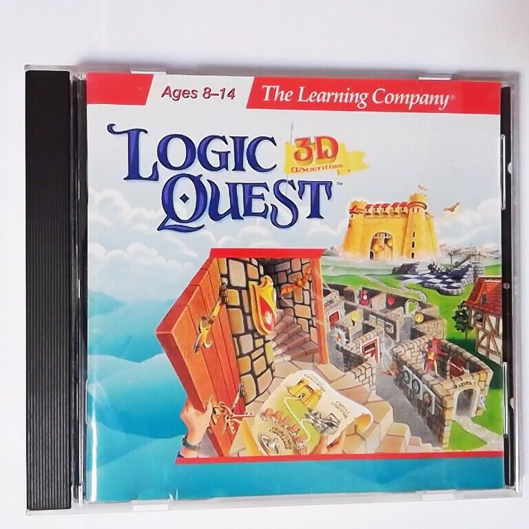 Logic Quest 3D Adventure 1997 PC Game - The Learning Company Ages 8-14