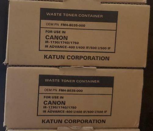 2 Genuine Katun FM4-8400-000 Waste Toner for Canon IR-1730 1740 1750 400 500