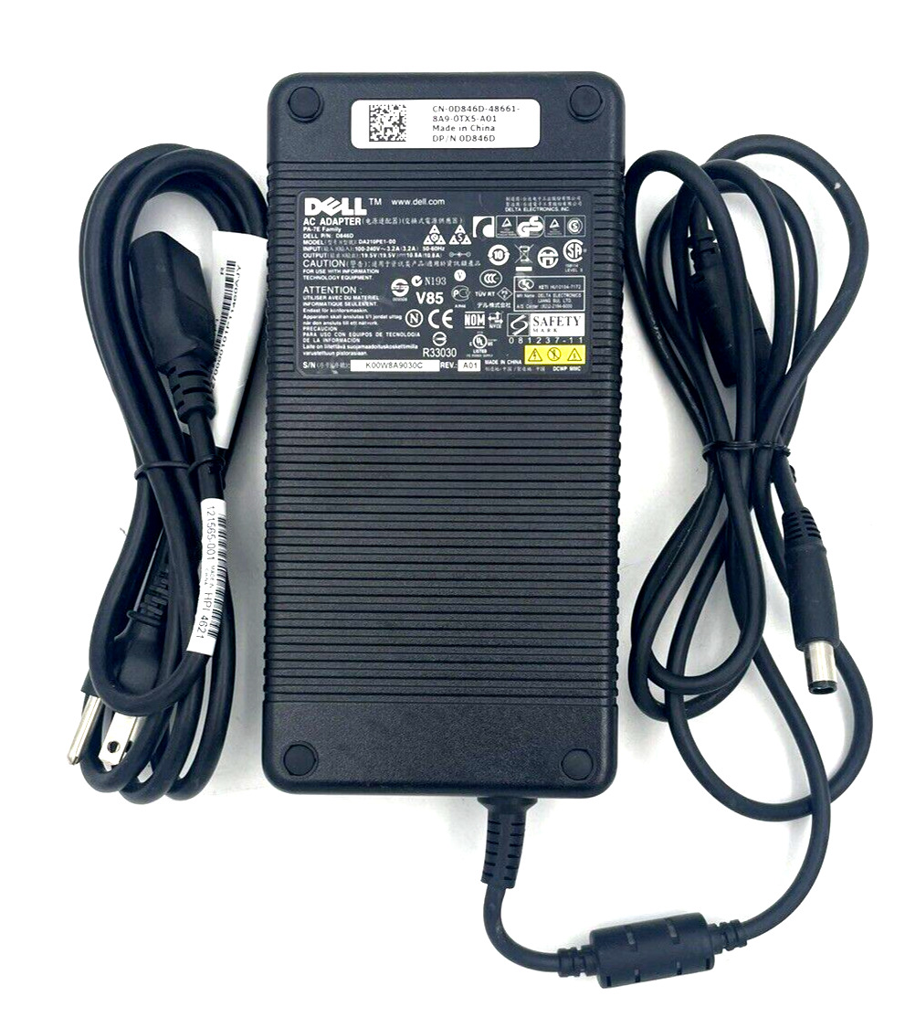 LOT 10 GENUINE Dell precision M6400 M6500 M6700 pa-7e 210W Adapter Power Charger