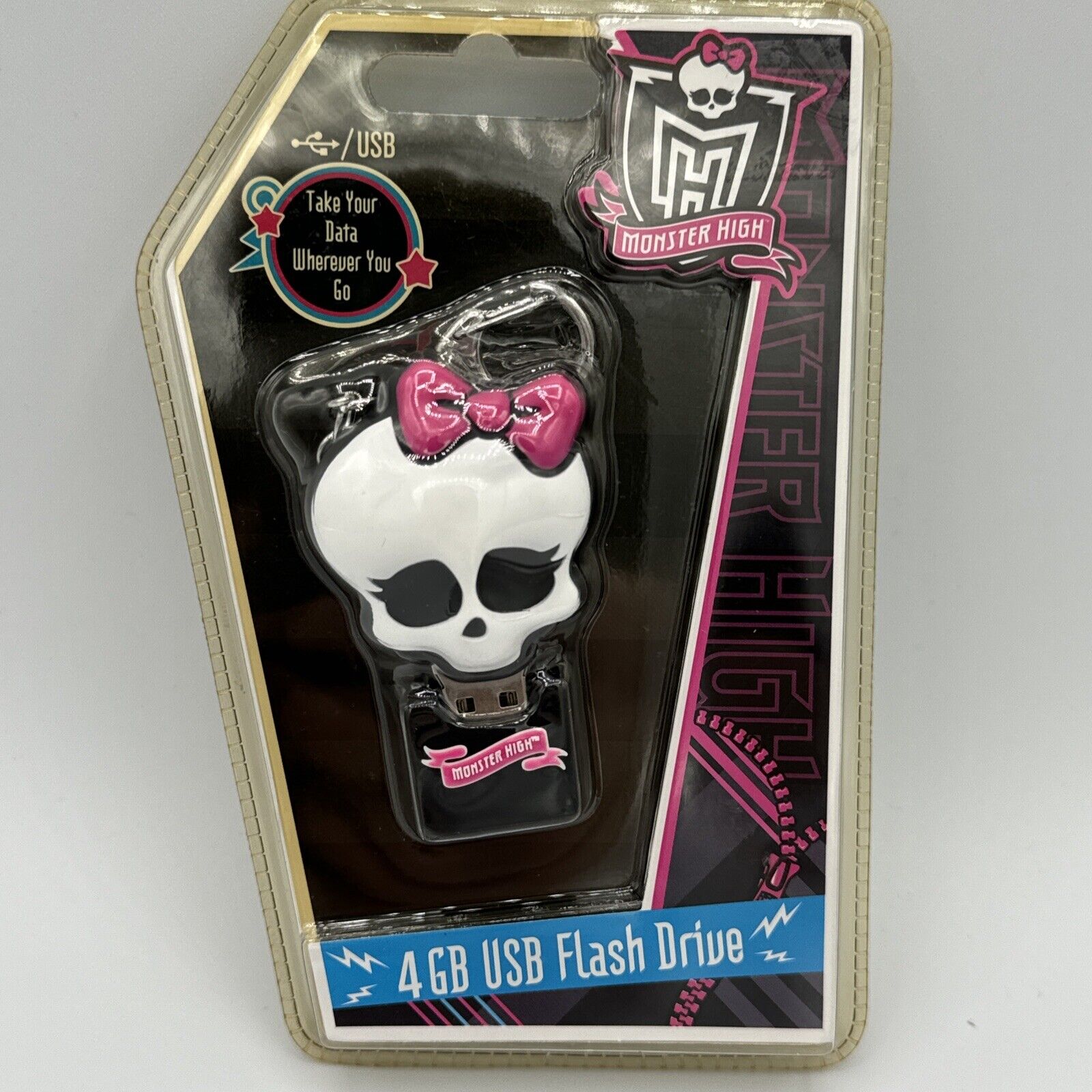 Monster High 4GB USB Flash Drive Compatible with Mac and PC New Sealed A