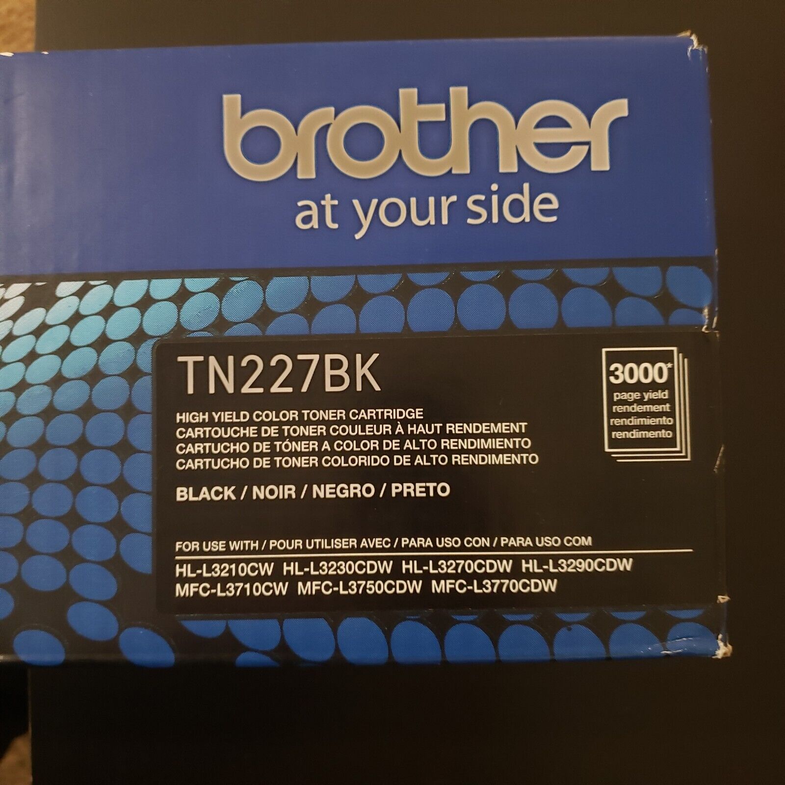 Brother GENUINE  TN-227BK High-Yield BLACK Toner Cartridge