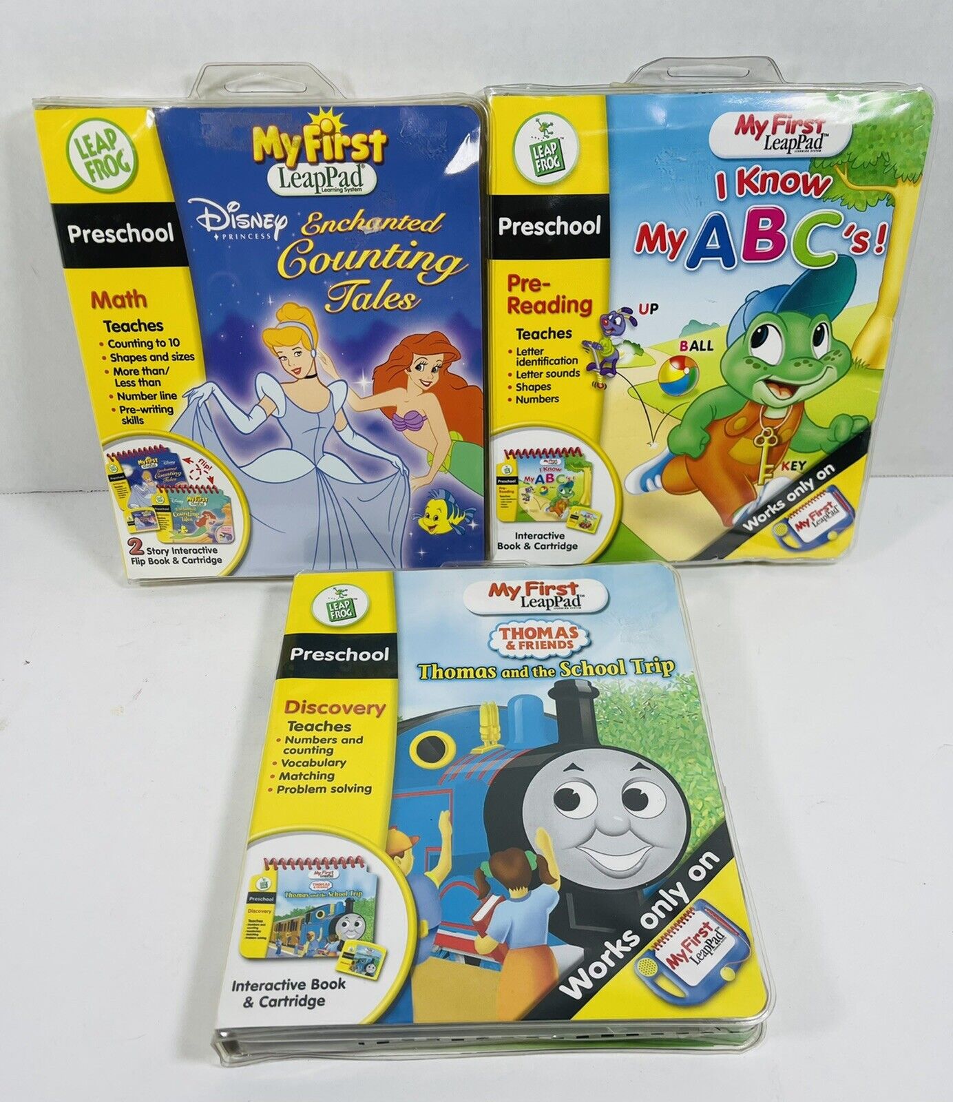 4 - My First LeapFrog book and cartridge Preschool Math Pre-Reading Discovery