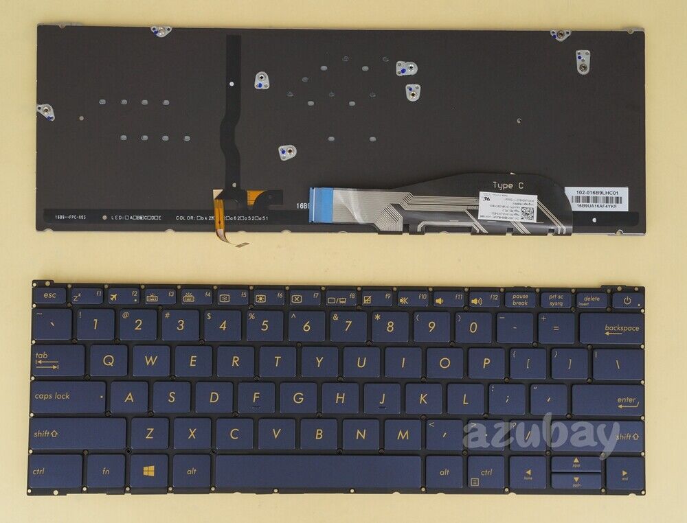 Laptop Keyboard for ASUS ZenBook 3 UX390U UX390UA UX390UAK 0KN0-UW3US22, Backlit