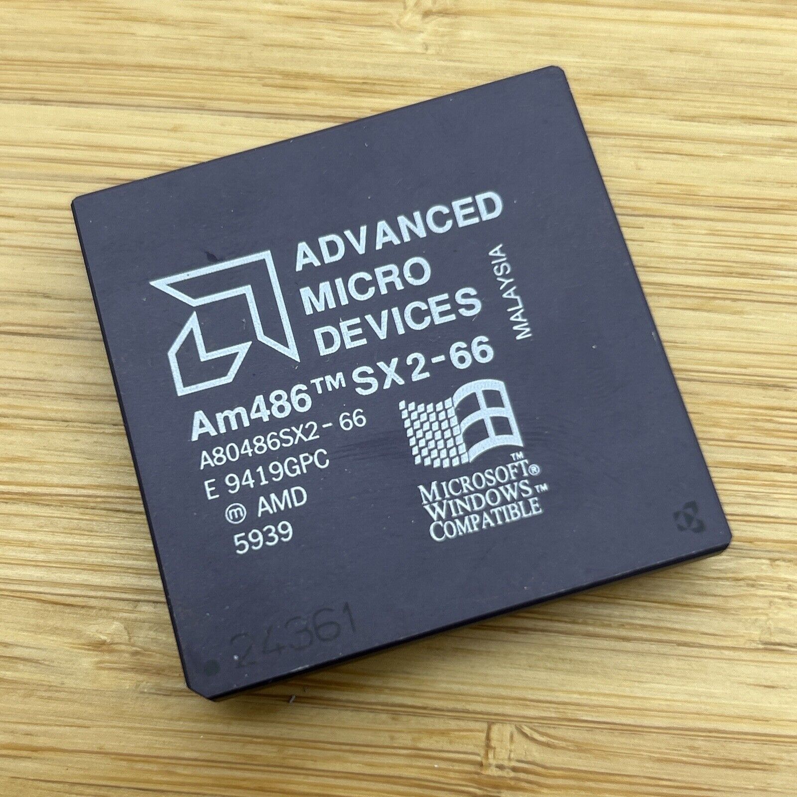 AMD 486 SX2 66 MHz CPU A80486SX2-66 Very Rare Vintage Processor AM486