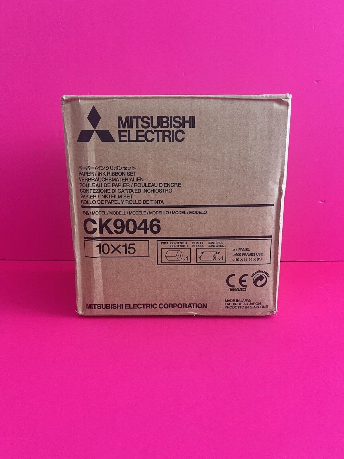 Mitsubishi 9000 Series 4x6 Print Kit (CK9046) 1 Per Box NEW SEALED