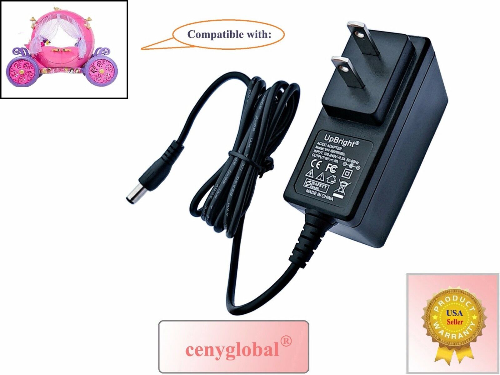 AC Adapter For Kids Ride On Car 24 Volt Battery Charger Princess Carriage Toyot