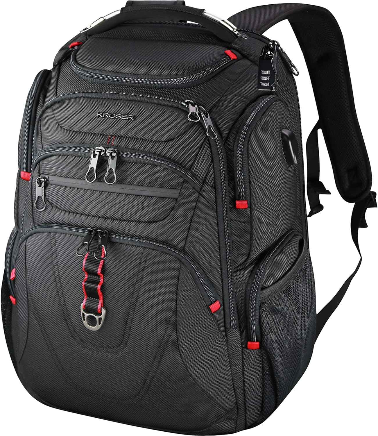KROSER TSA Friendly Travel Laptop Backpack 17.3 inch XL Computer Backpack Water-