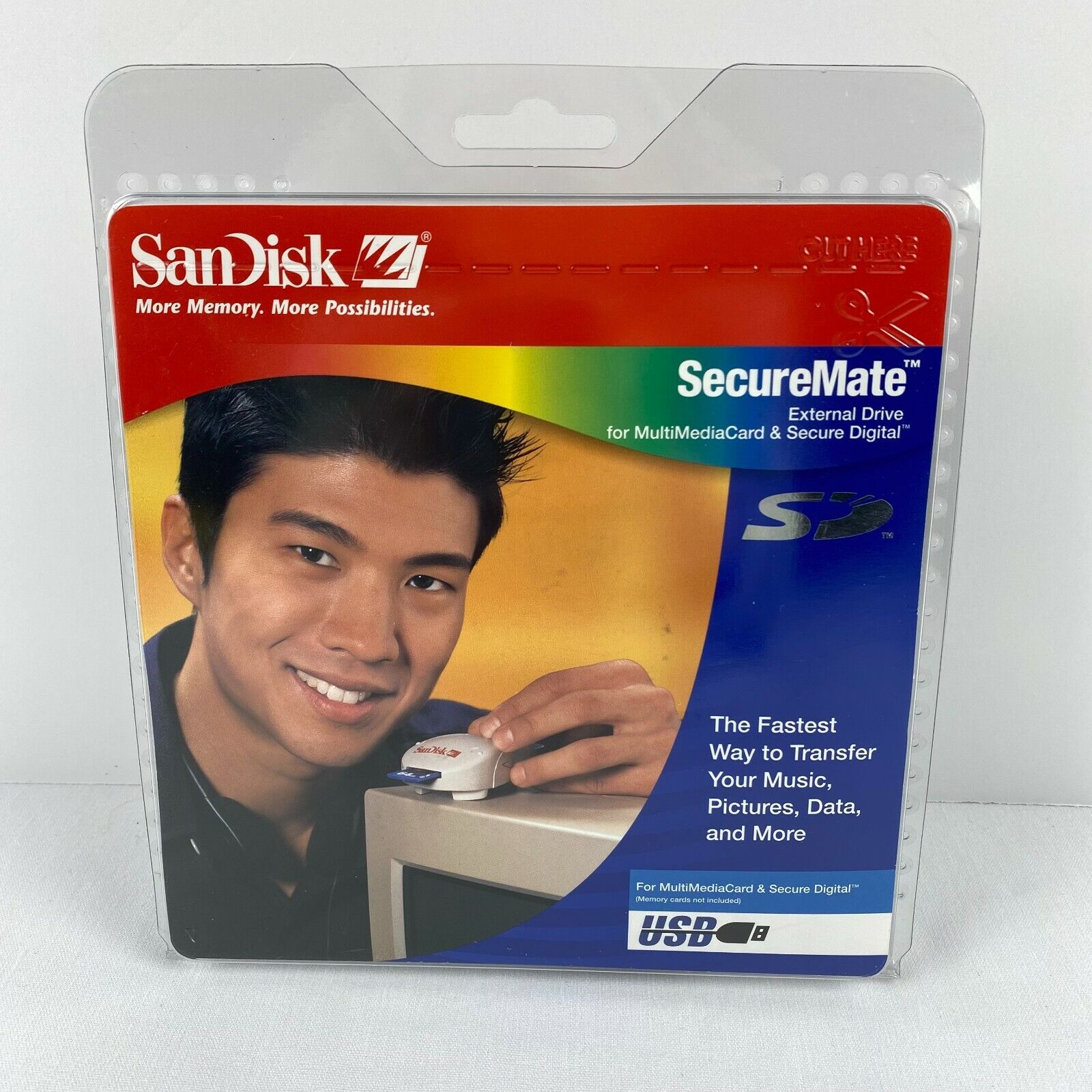 SanDisk SecureMate External Drive For Multi Media Card & Secure Digital NIP