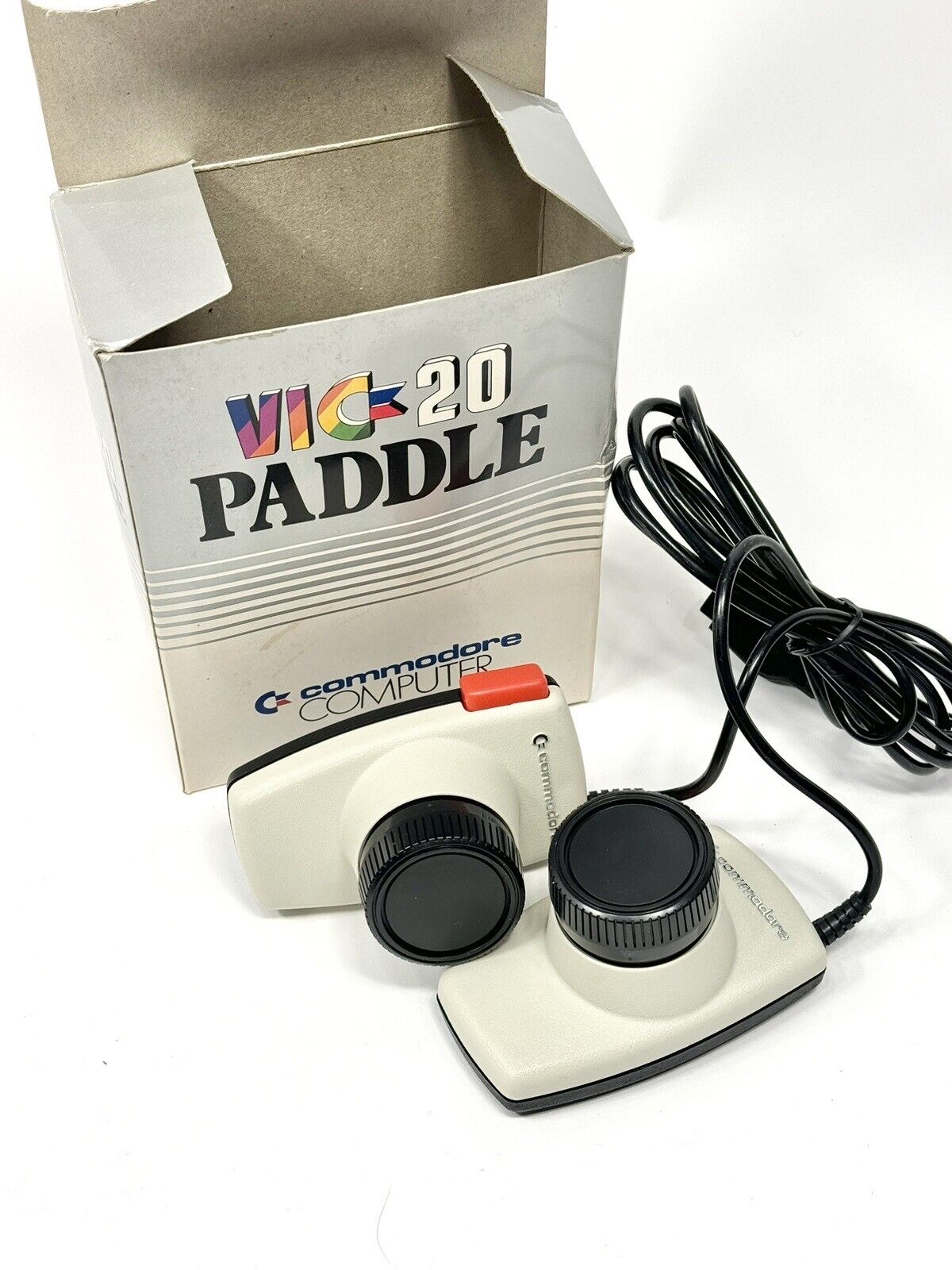 Rare Original VIC 20 Commodore Paddle Controllers, NOS