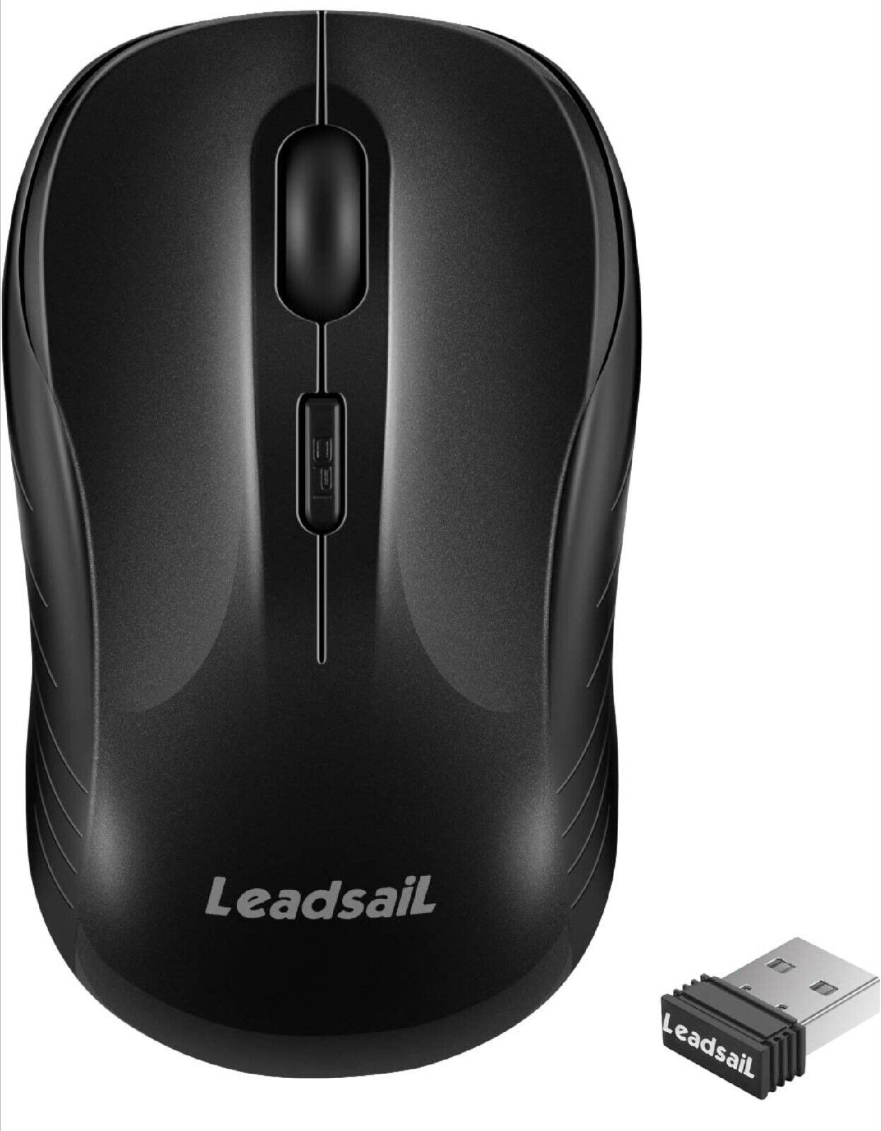 LeadsaiL Wireless Mouse Silent 2.4G USB Computer Mouse Compact Optical Cordless