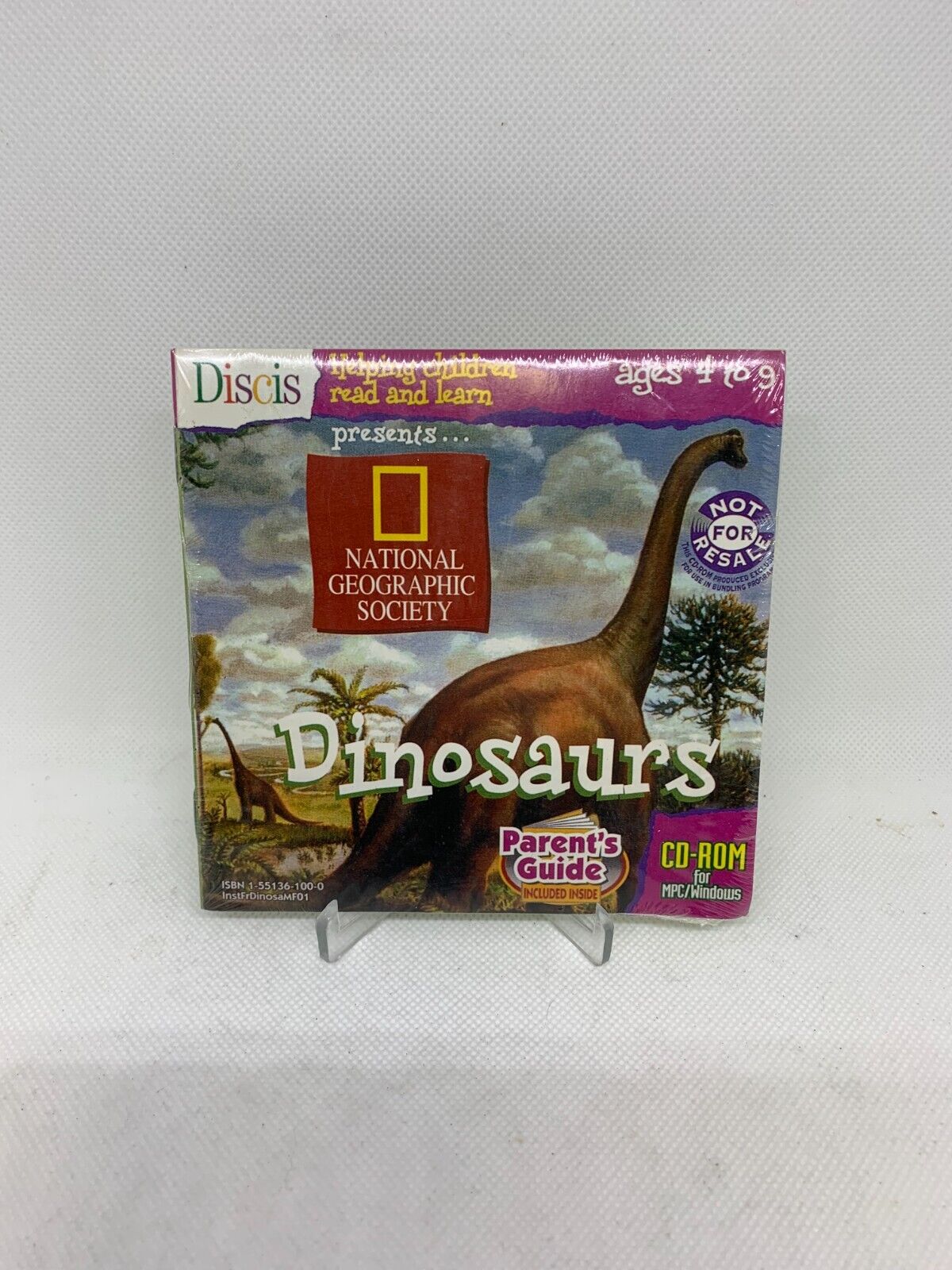 Vintage Dinosaurs CD-Rom National Geographic Society Discis New NOS