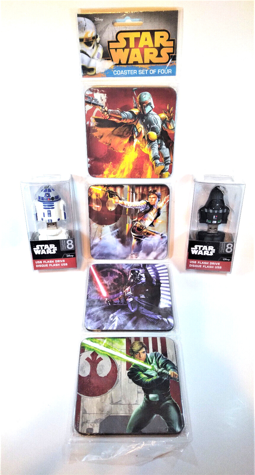 Star Wars - R2-D2 - Darth Vader -  8GB USB Flash Drive & Set of Coasters 4\