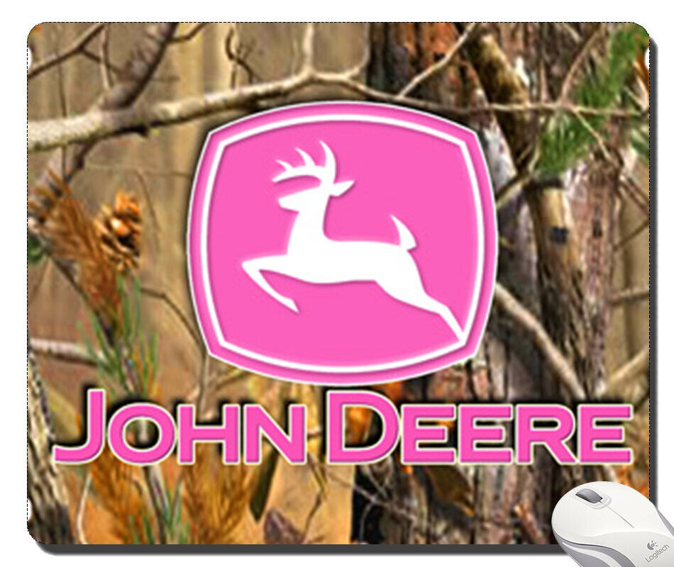 John Deere pink mousepad lock edge
