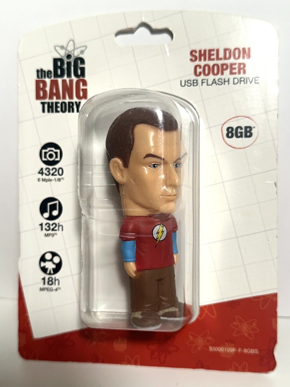 The Big Bang Theory Warner Bros Sheldon Cooper USB Flash Drive 8GB Funko