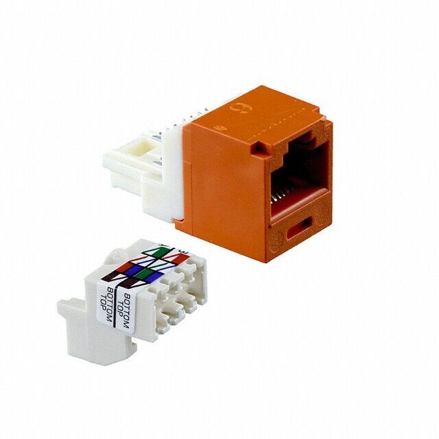 Panduit CJ688TPOR Mini-Com® TX6™ PLUS TP Style UTP Jack Module, Orange (Qty 24)