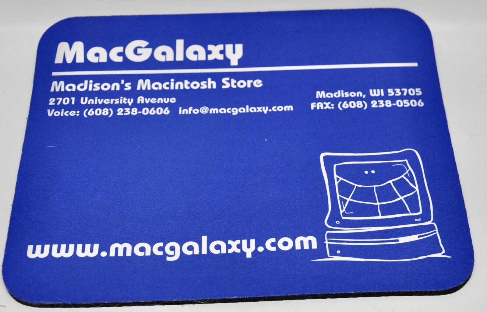 Vintage Mouse Pad: MacGalaxy - Madison's Macintosh Store (Collector Item)