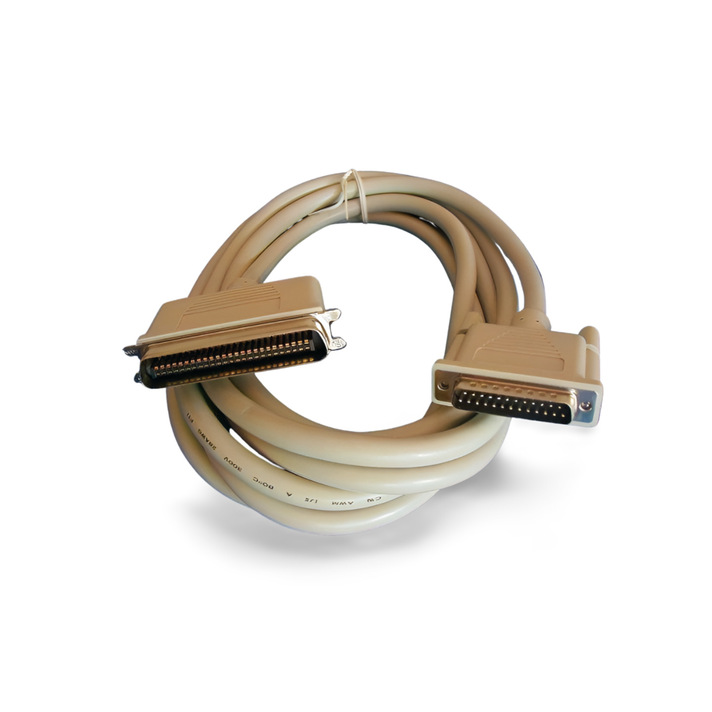 12ft SCSI-I CN50 to DB25 Male Cable Heavy Duty - Beige