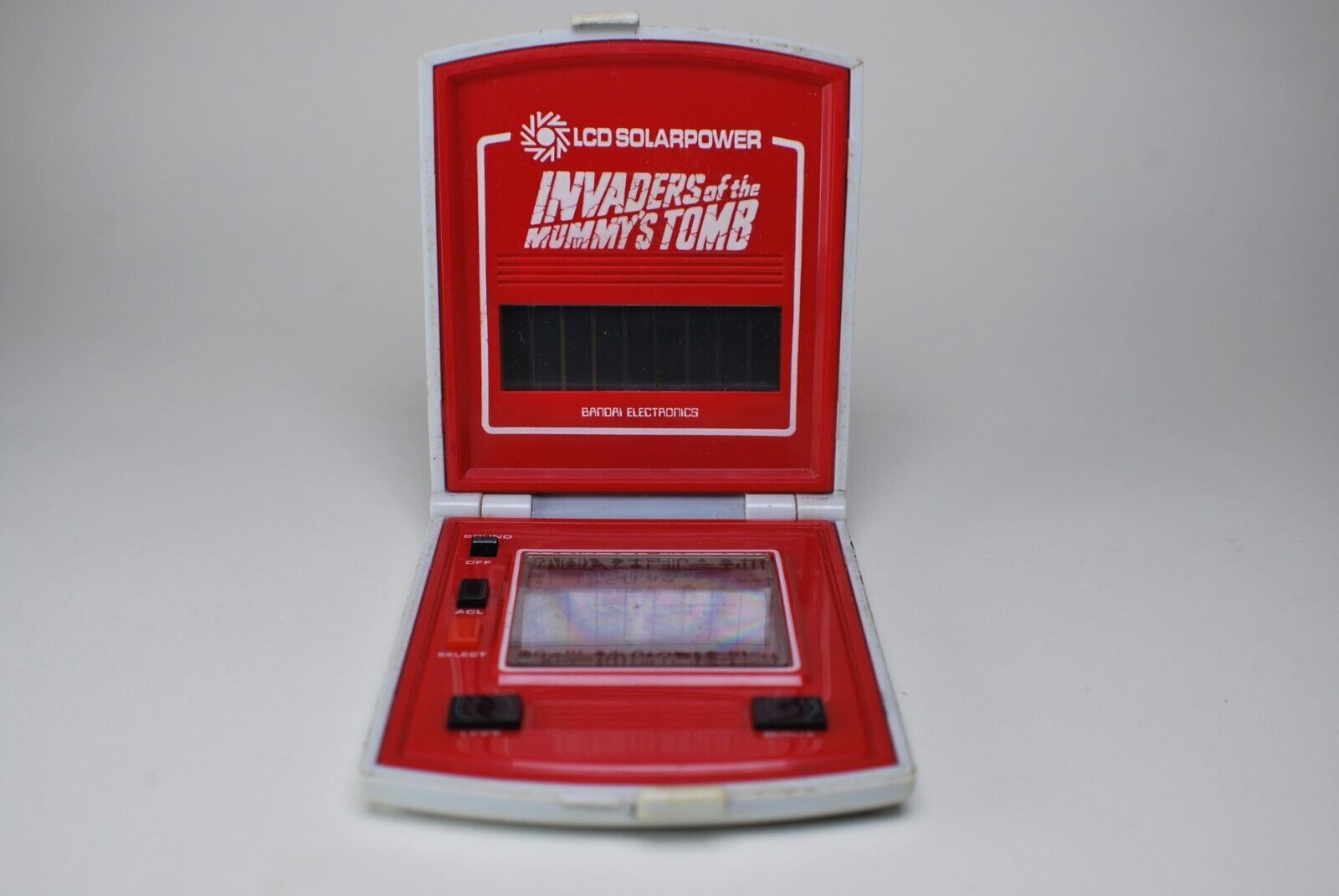 Very Cool Vintage Invaders of the Mummy's Tomb Bandai LCD Game Solar Power 1982 