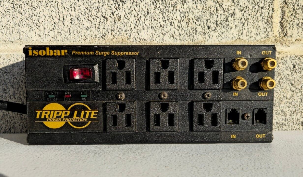 Tripp Lite Isobar 6 DBS Outlet Premium Surge Protector Power Strip. 6ft Cable 