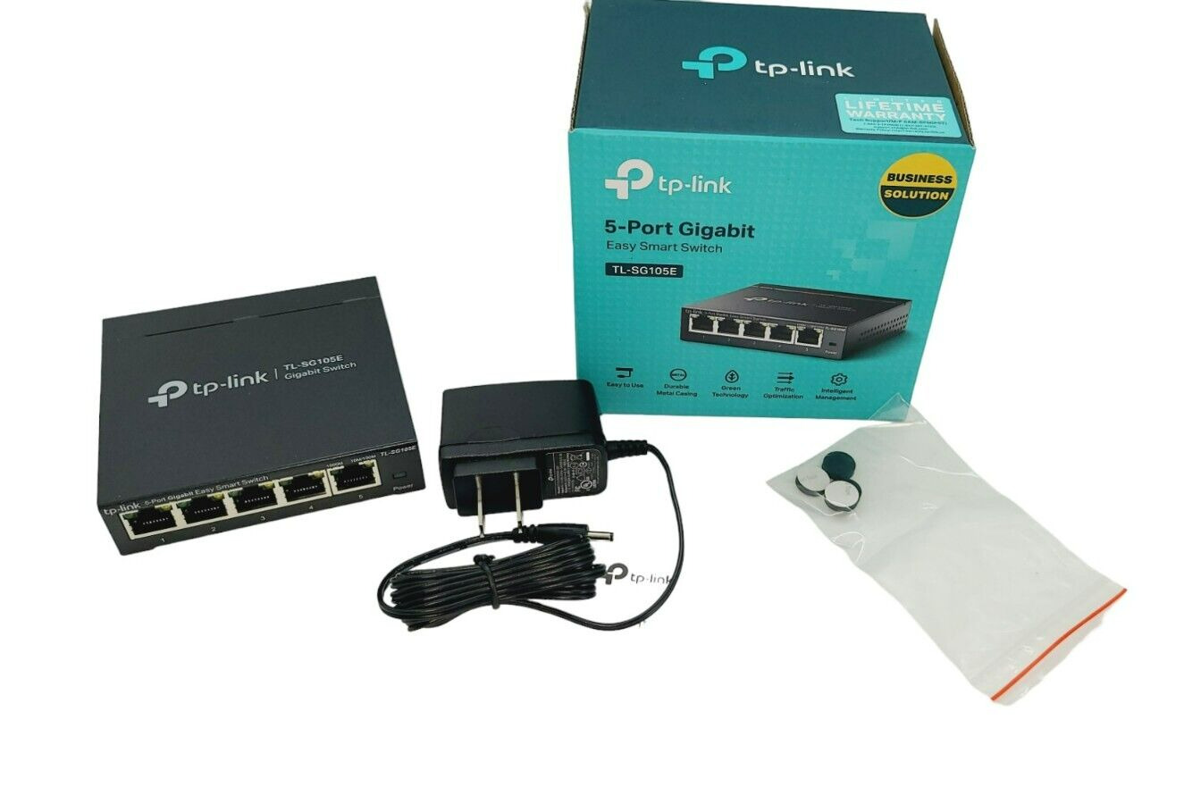 TP-Link - TL- SG105E 5-Port Gigabit Easy Smart Switch