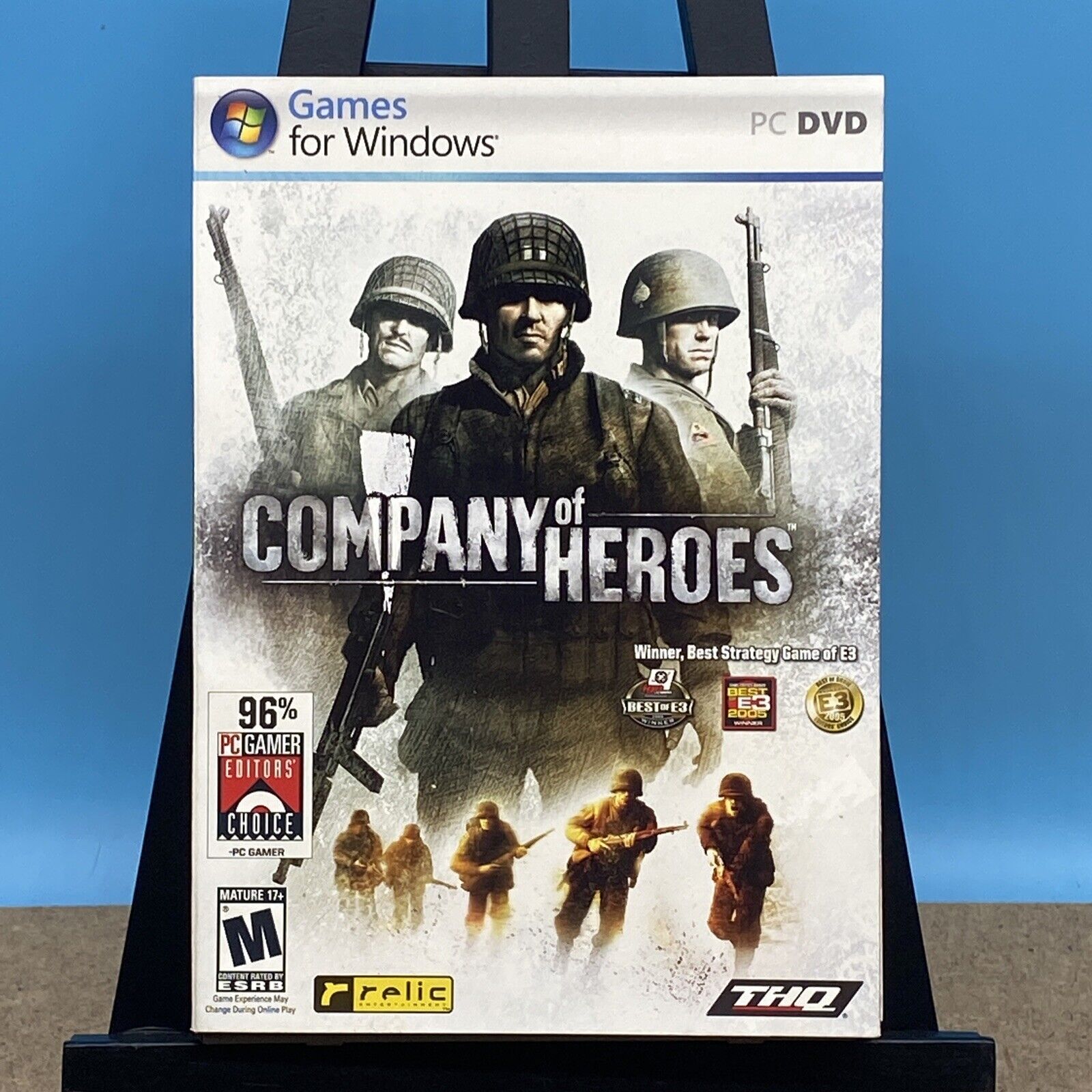 Company of Heroes (PC/DVD, 2006) Near Mint CD-ROM Game with case, manual WW2