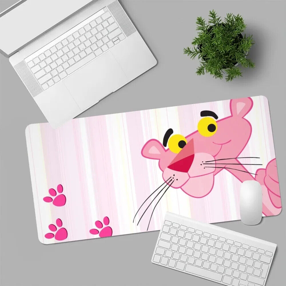 Cartoon The Pink Panther Professional Gaming Mouse Pad 40x90cm  Non-Slip Rubber