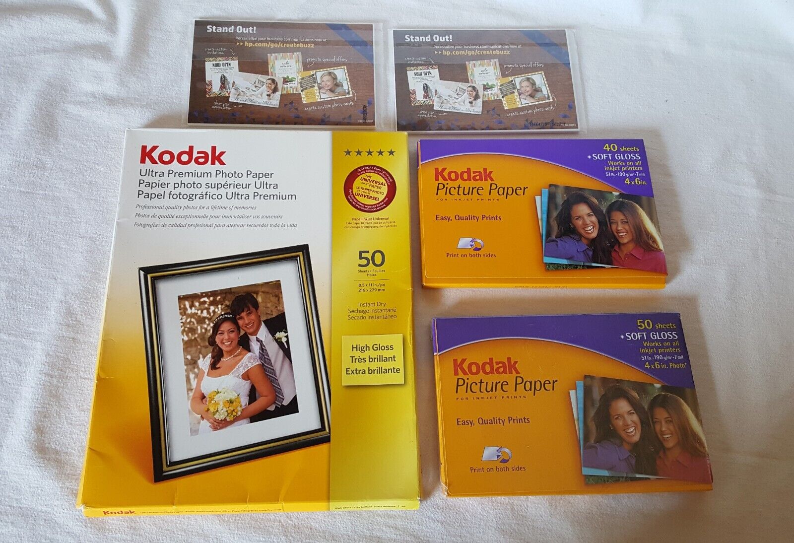 Kodak Ultra Premium Photo & Picture Paper high gloss Huge Lot 8.5x11  4x6  3x5