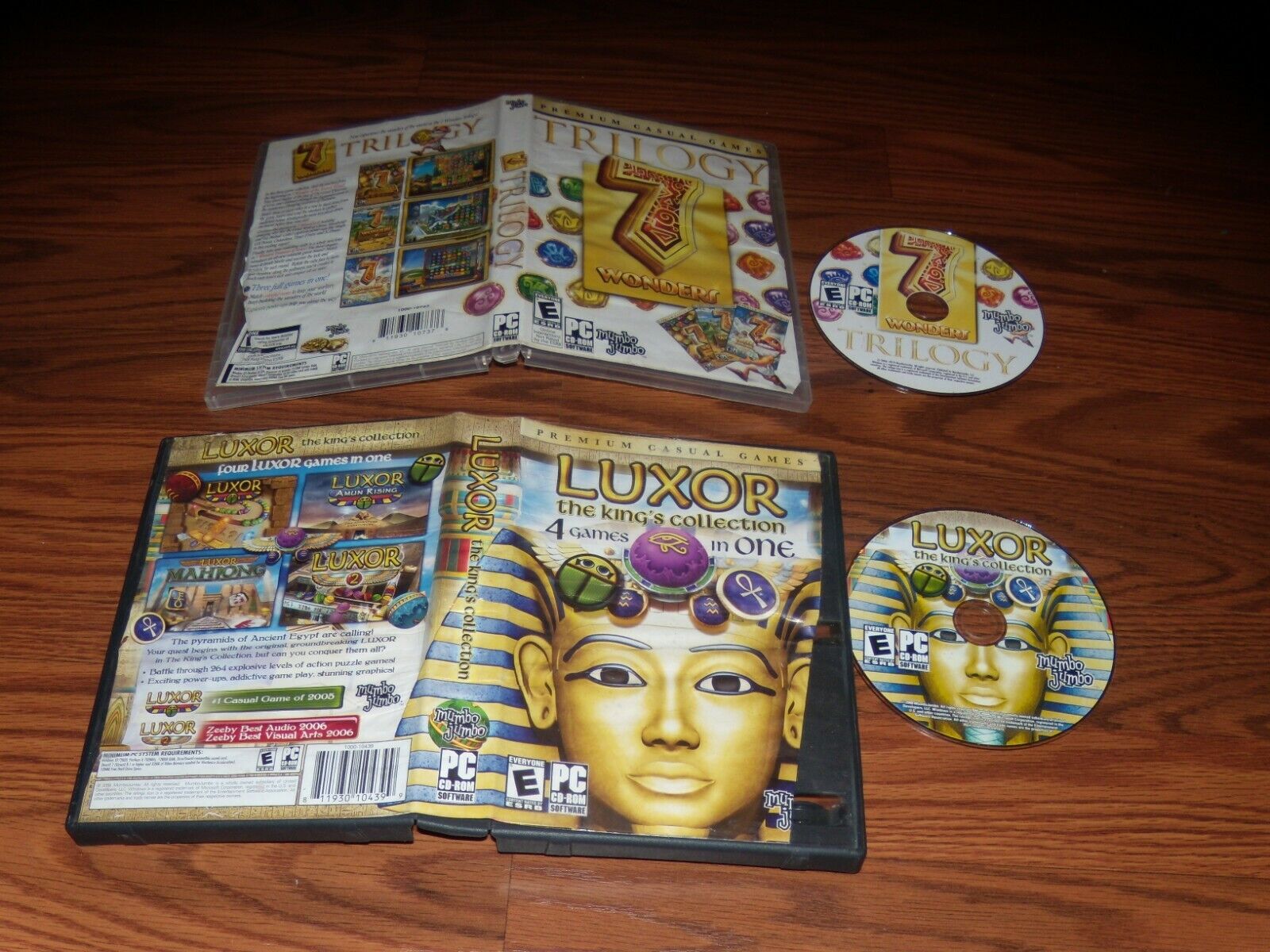 2 PC Games: Trilogy 7 Wonders and Luxor The Kings\' Collection 4 Games in One
