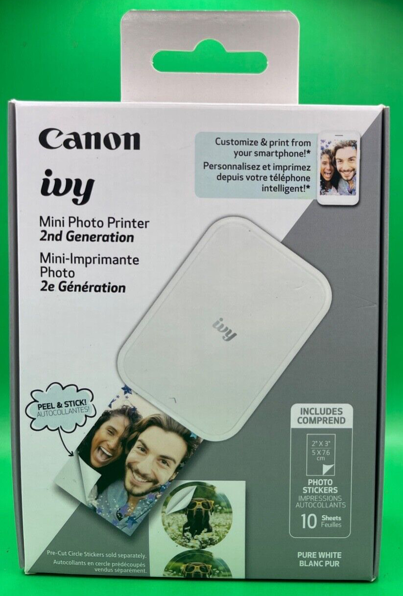 Canon IVY 2 Mini Photo Printer - White *NEW*