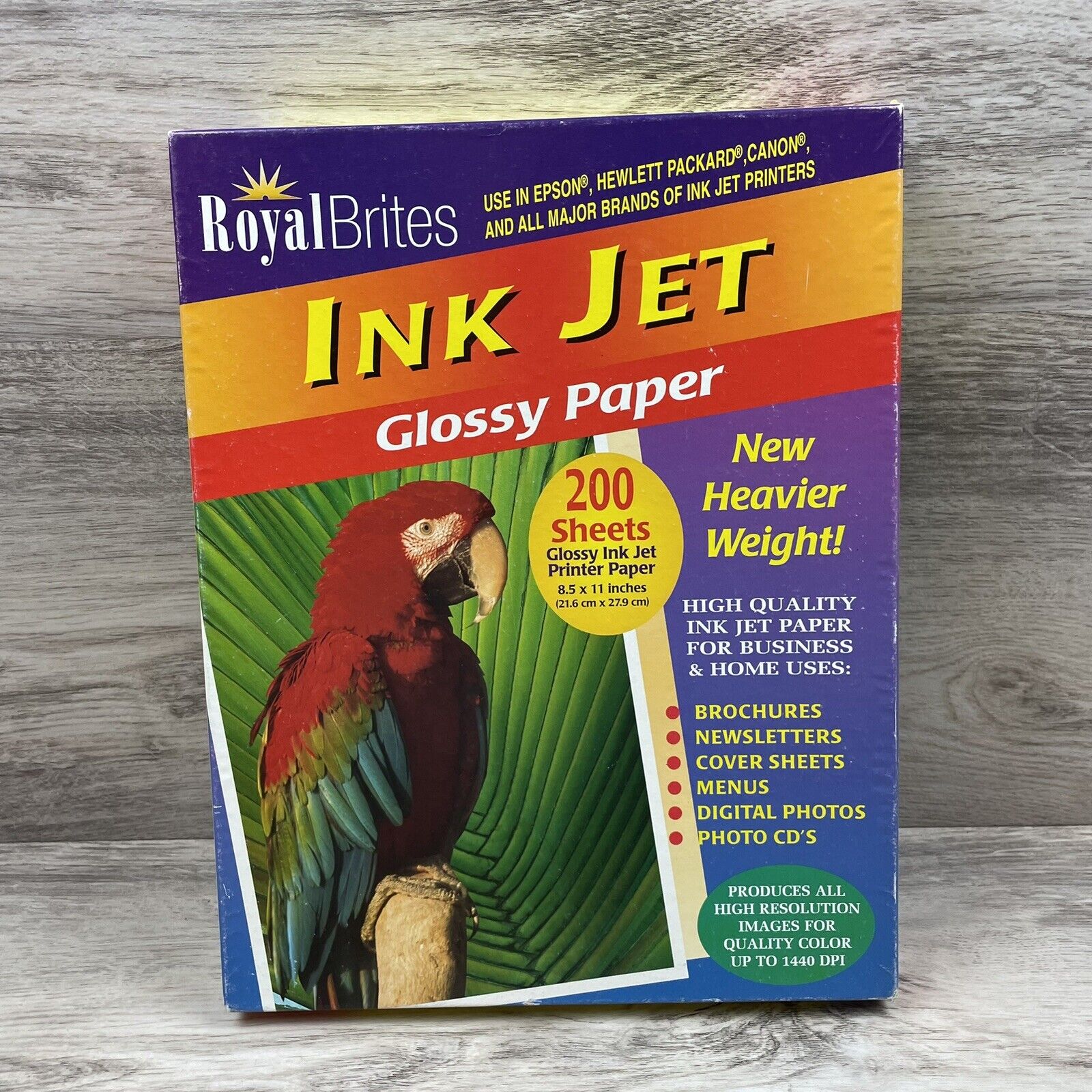 Royal Brites Ink Jet High Gloss Photo Paper 8.5 x 11 Glossy Picture 82 Sheets