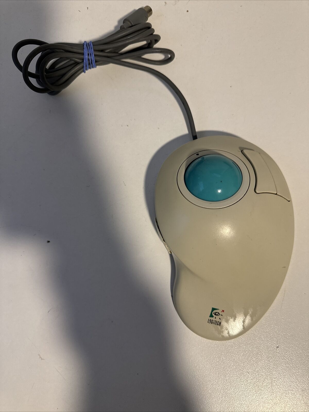Logitech Trackball Mouse Trackman Vista T-CG10 Vintage PC Gaming TESTED WORKING