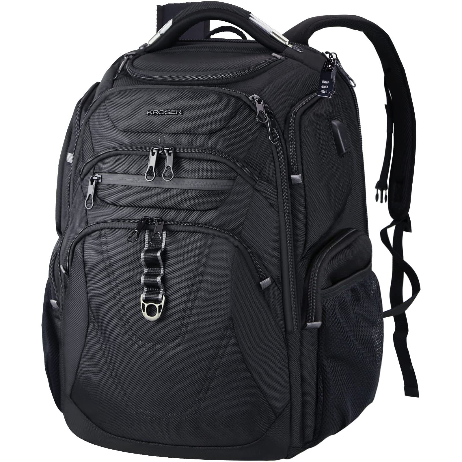 KROSER TSA Friendly Travel Laptop Backpack 18.4 inch XXXL Gaming Backpack Wat...