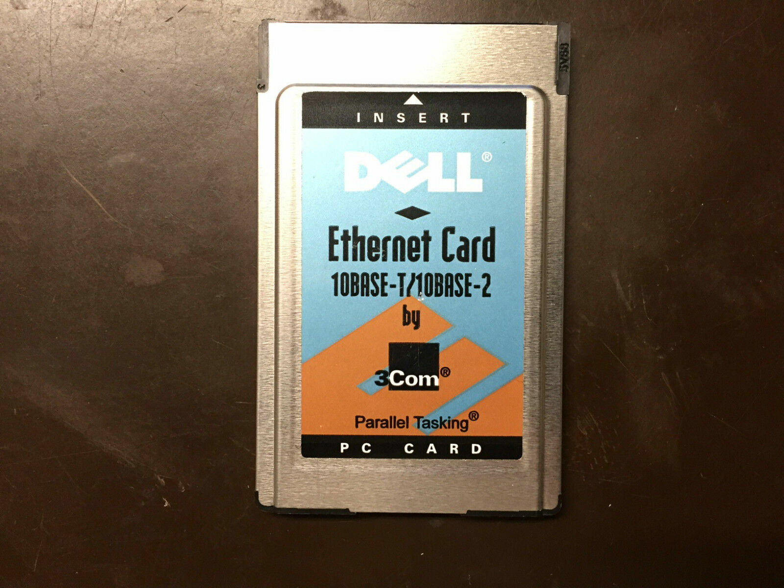 DELL PCMCIA Ethernet Card 10Base-T/10Base-2 PC Card 3COM 16-0088-000 Rev:C
