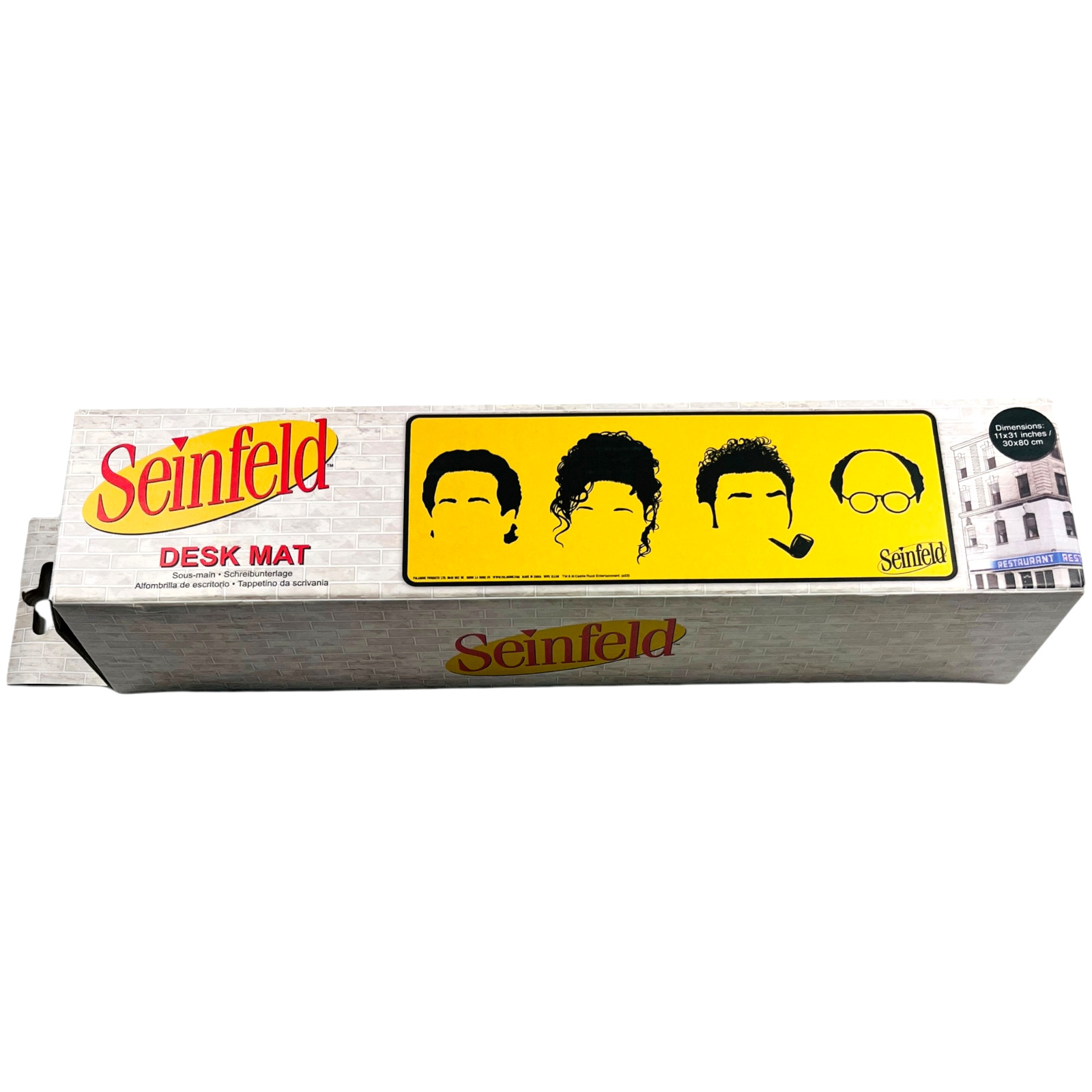 Seinfeld Desk Mat - Color Yellow Large Size 11 x 31 in - NEW in BOX - Rare