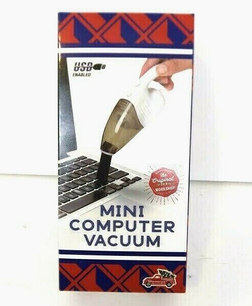 The Original Workshop Mini Computer Vacuum USB Enabled Brush Attachment