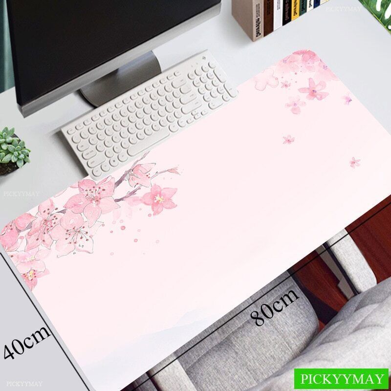 2023 new Pink cherry blossom natural rubber Mousepad waterproof