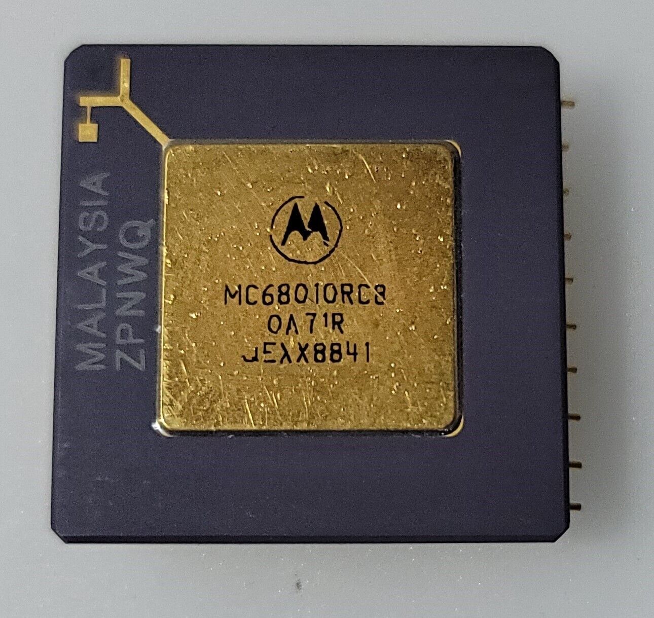 Vintage Rare Motorola MC68010RC8 Processor For Collection or Gold Recovery