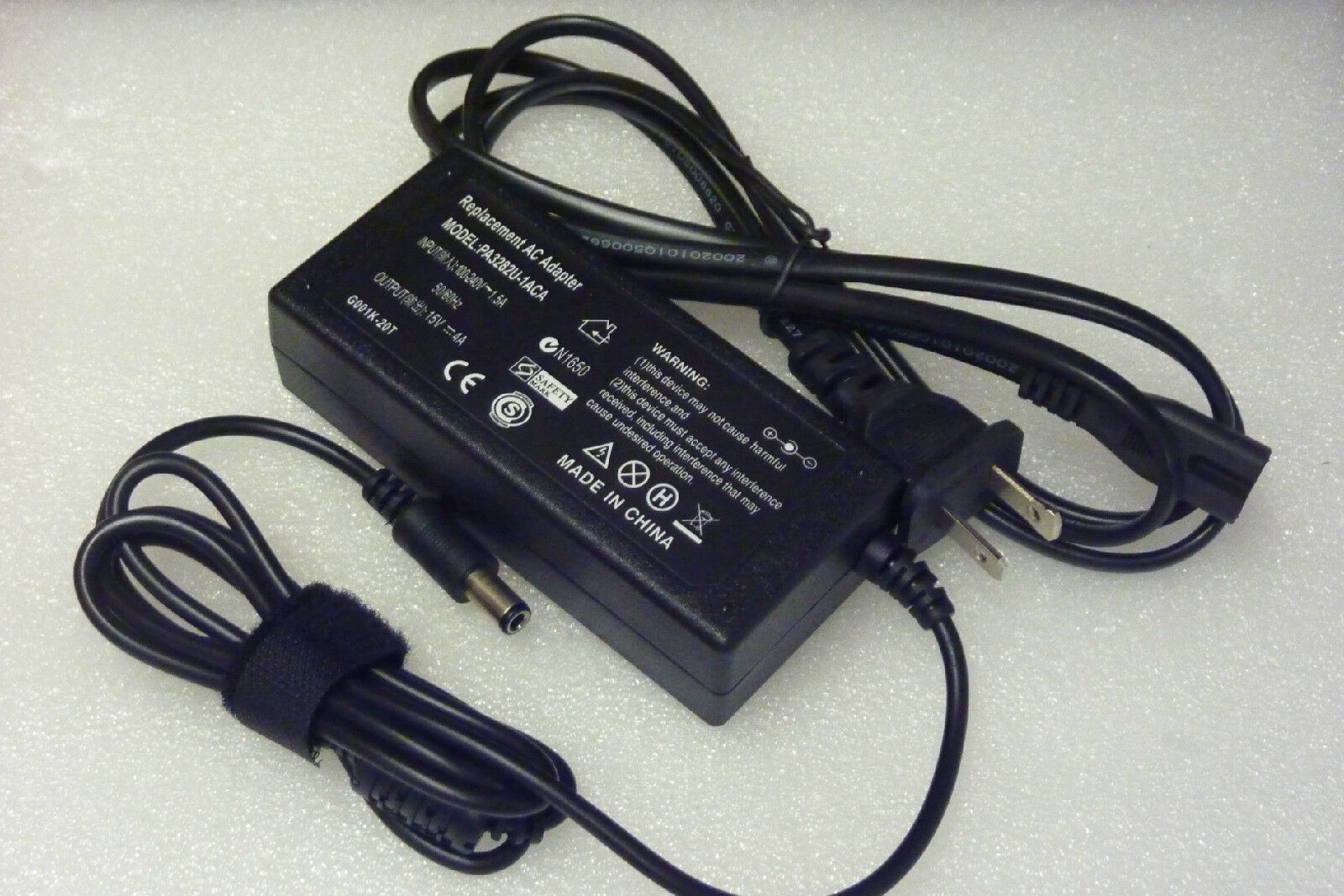 AC Adapter Power Cord Charger Toshiba Satellite 1800-S203 1800-S253 1805-S203