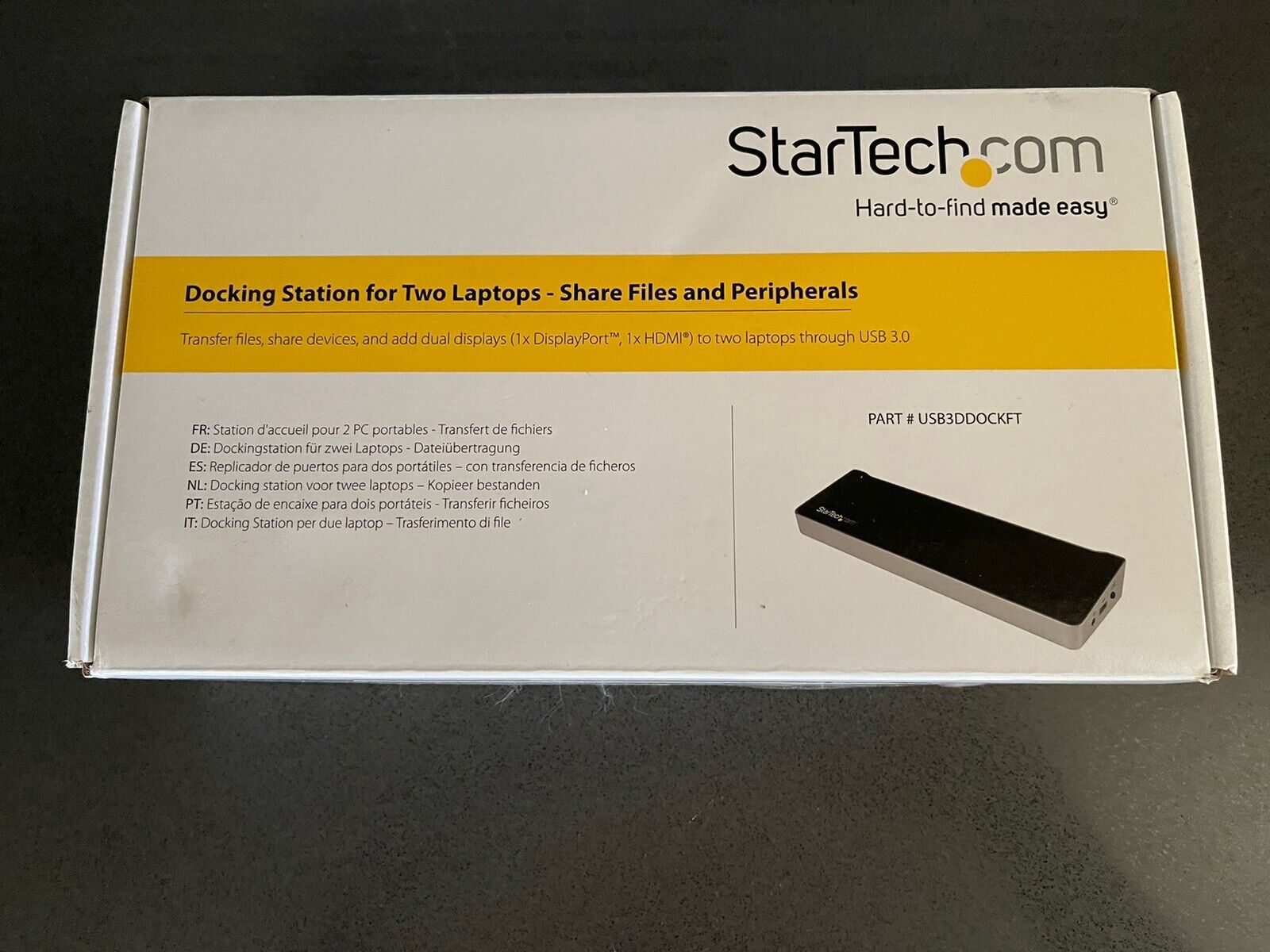 StarTech.com USB 3.0 Docking Station for 2 x Laptops/ Desktop with file transfer