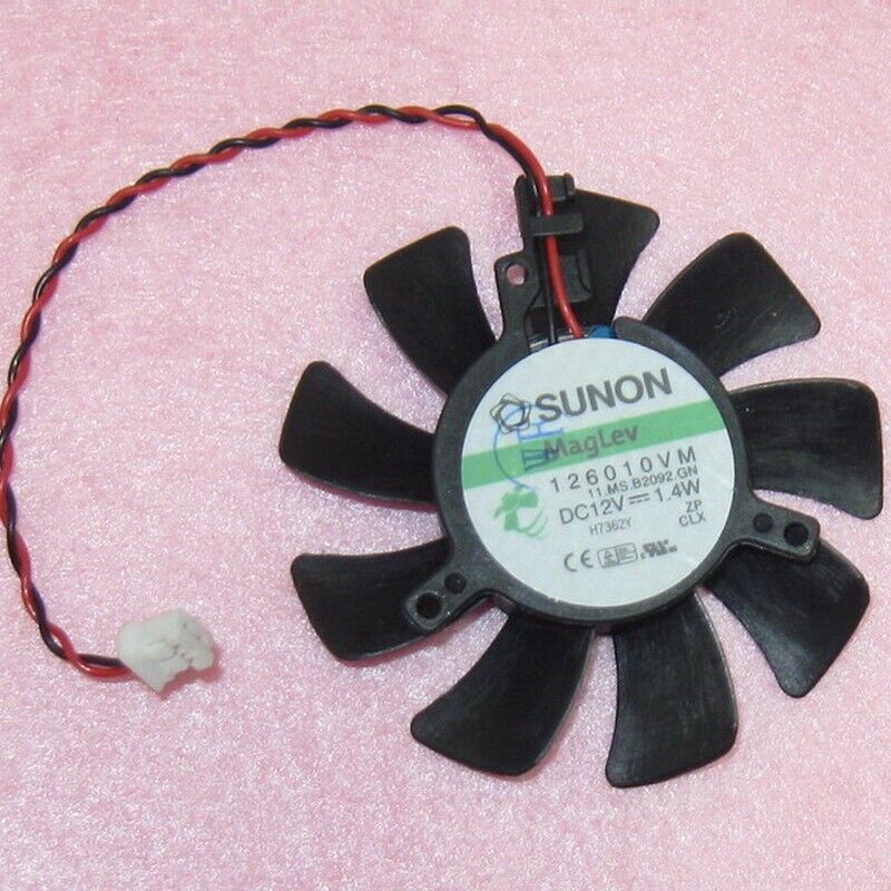 55mm Video Card Fan Replacement 32mm x 33mm x 34mm 2Pin SUNON 126010VM 1.4W R40