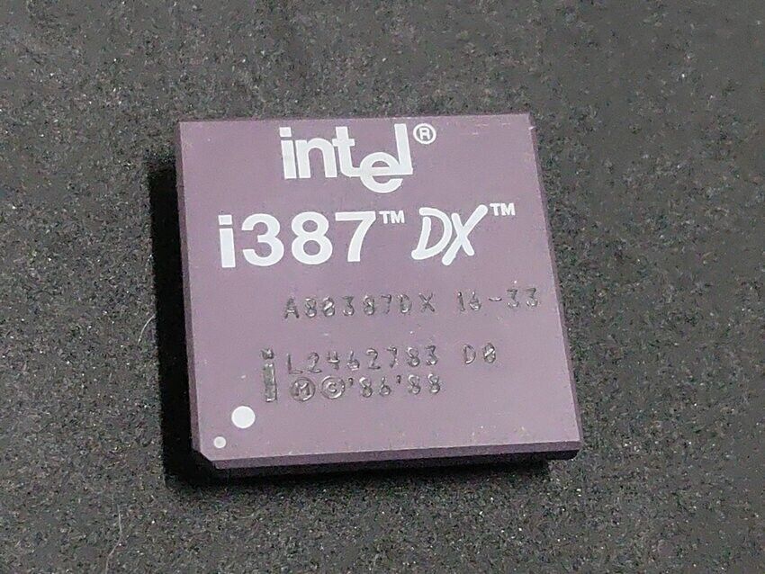 1x Vintage Rare CPU Intel A80387DX 16-33 [740]